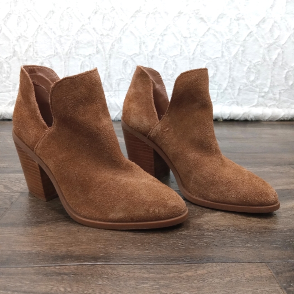 Steve Madden Ankle Booties Suede Leather Size 8.5M